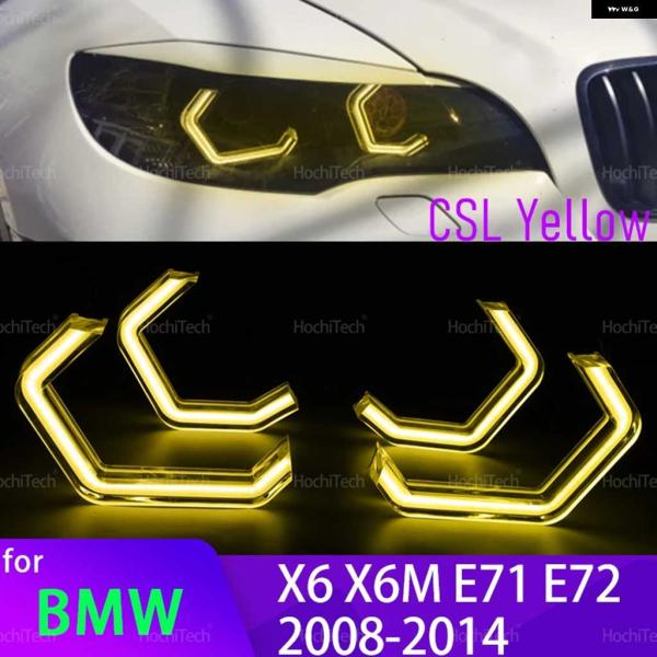 並行輸入品BMW X6 X6M E71 E72 2008-2014 M4 スタイル レモンイエローカ...