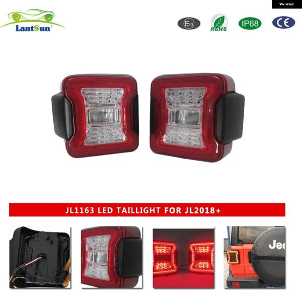 並行輸入品LED テールライト ランプ プラグアンドプレイ ジープ ラングラー JL 2018-20...