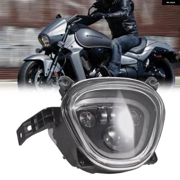 並行輸入品12V オートバイ バイク LED ヘッドライト ハイビーム ロービーム スズキ ブルバー...