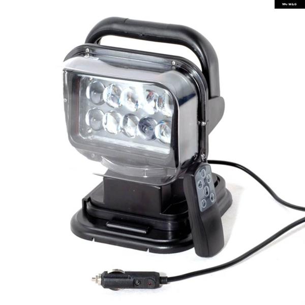 並行輸入品IP67 10-30V リモコン LEDサーチライト 7インチ 50W スポットLED作業...