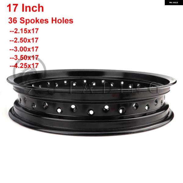 【並行輸入品】オートバイ アクセサリー17インチ36スポーク穴リム 合金 ホイールハブ2.15X17...