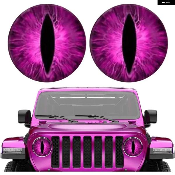 並行輸入品 モンスタービーストアイカー ステッカー ラングラー ライト用反射 防水 半 車 クリア