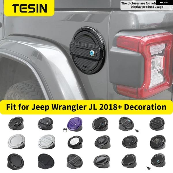 並行輸入品 ジープ ラングラー JL 2018 - 21 燃料 タンクキャップ 装飾 カバー タンク...