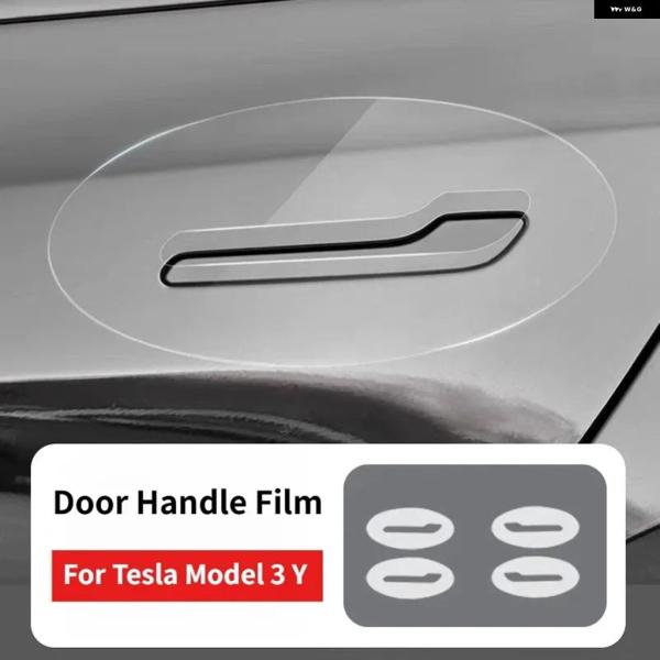 並行輸入品 テスラ モデル3 モデルY 2017-2025用 ドアハンドル 傷防止 プロテクター -...
