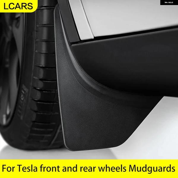 並行輸入品 TESLA LCARS 車種専用 マッドガード ABS 4ピース MODEL 3 202...