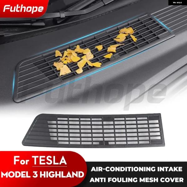 並行輸入品 テスラ モデル3 ハイランド用エア インレット カバー 防汚フロント エアコン
