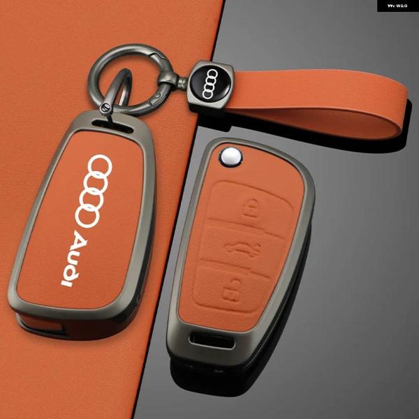 並行輸入品 車用フリップキーケースカバー スマートリモートシェル アウディ A1 A3 8P A4 ...