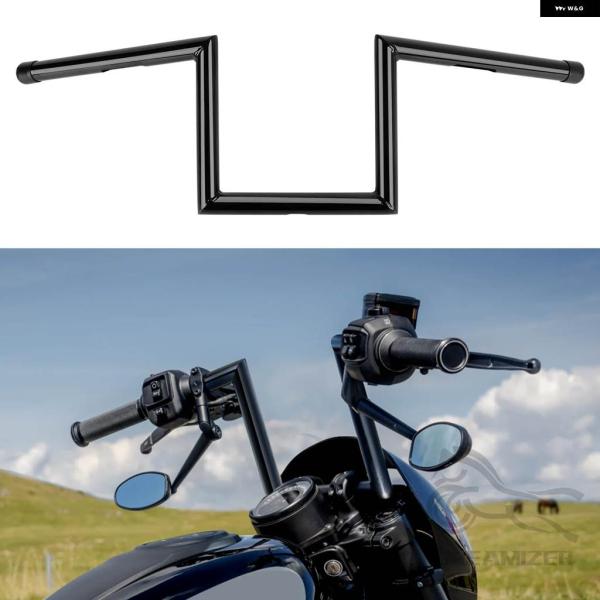 並行輸入品 25MM 1インチ ハンドルバー Z スタイル ドラッグ ハンドルバー ハーレー ホンダ...