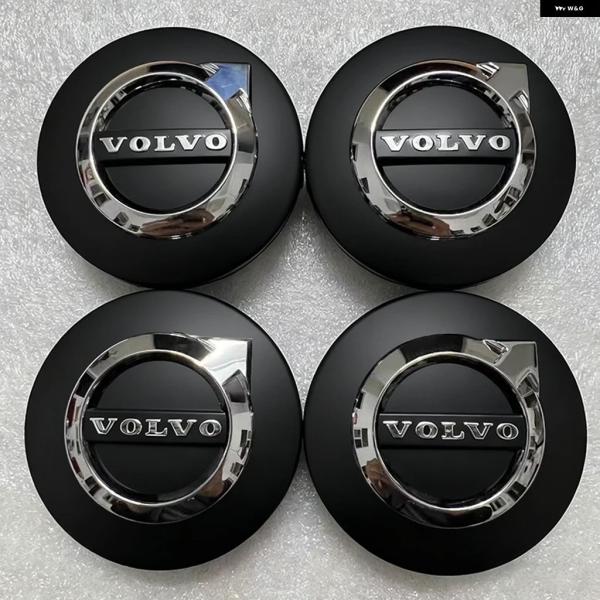 並行輸入品 4個車用ホイールセンターハブキャップカバー VOLVO XC60 XC90 V40 V6...