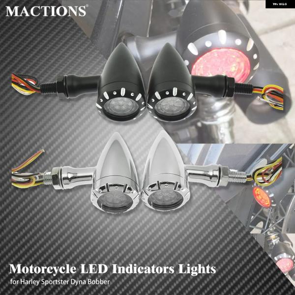 並行輸入品 オートバイ インジケーター ライト 12V ハーレー スポーツスター ダイナ LED ウ...