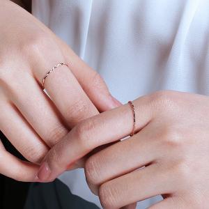 極細ダイヤモンドカット14K/18Kリング 指輪の詳細画像2