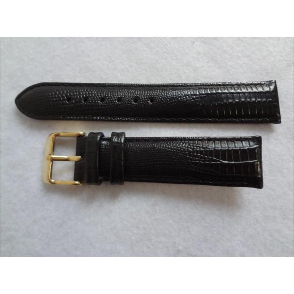 Debeer Tejuリザード型押し イタリアン カーフスキン 19mm腕時計バンド レザーベルト ...