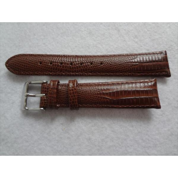 deBeer Tejuリザード型押し 19mm イタリアン カーフスキン 腕時計バンド レザーベルト...
