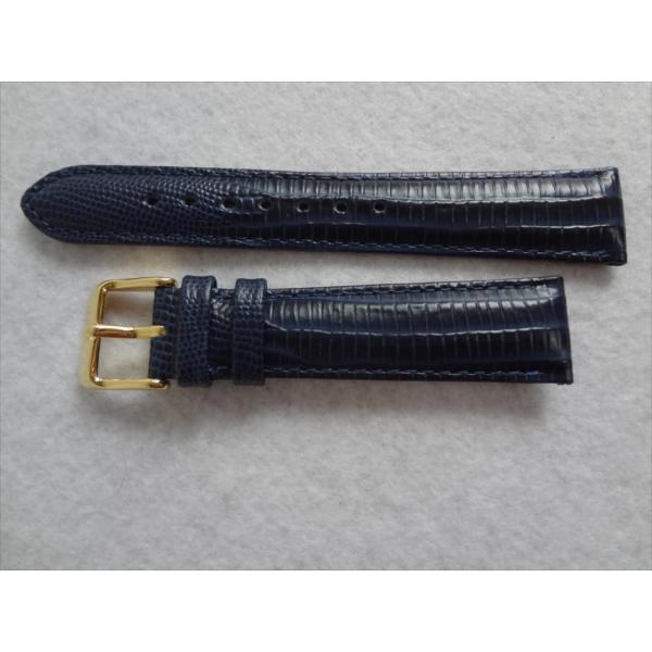 deBeer Tejuリザード型押し イタリアン カーフスキン 19mm腕時計バンド レザーベルト ...