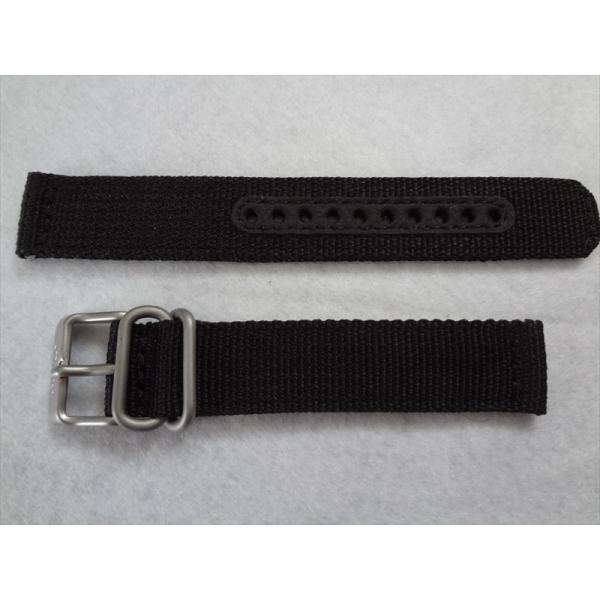 Seiko純正7S26-02J0, SNK809用ベルト 18mm 腕時計交換ナイロン バンド 黒色...