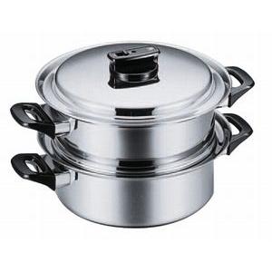 パナソニック AD-KZ22Y23 ウルシヤマ　ステンレス2段蒸し器　23cm