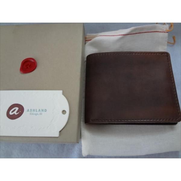 AshlandホーウィンHorweenコードバン財布Cordovan茶