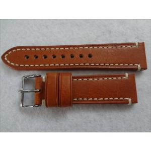 IWC 22mm ポルトギーゼ クロノグラフ用 レザーベルト 茶 茶色 ブラウン