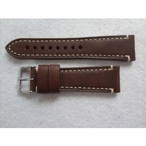 腕時計 レザーベルト ブライトリング用 22mm黒 アリゲーター型押し