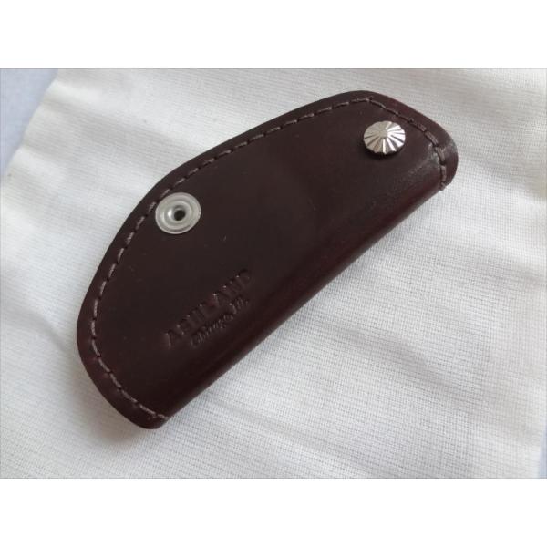 Ashland ホーウィン Horween #8 茶 Shell コードバン キーケース Cordo...