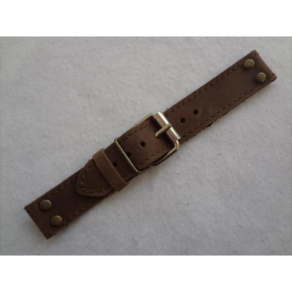 ドイツ製ミリタリーLUFTWAFFE腕時計ベルト茶(ライト)バンド21mm Citizen,Seik...