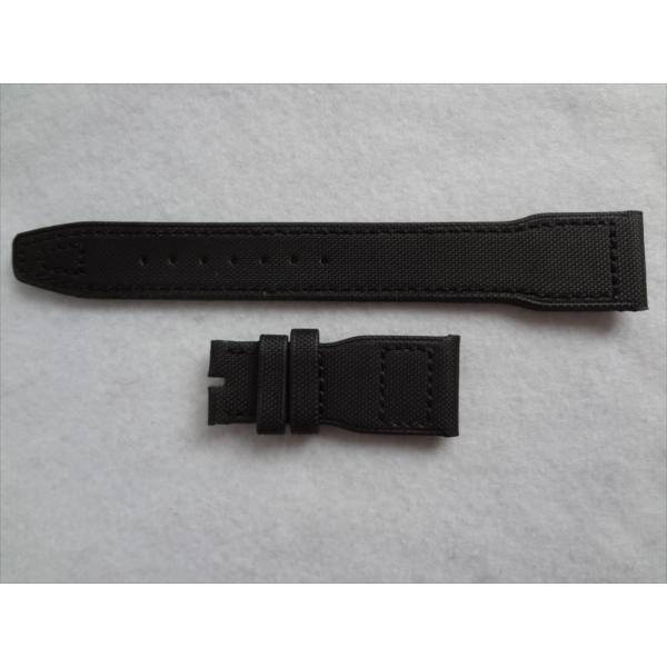 IWCビッグパイロットBIg PILOT用 ケブラー Kevlar 22mm 腕時計ベルト 黒 バン...