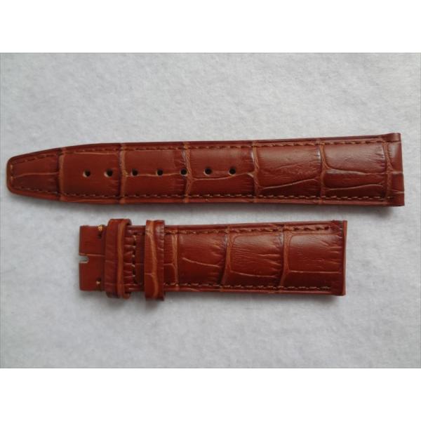 IWC ポルトギーゼ クロノグラフ用 レザーベルト 21mm TAN (茶色) 腕時計バンド