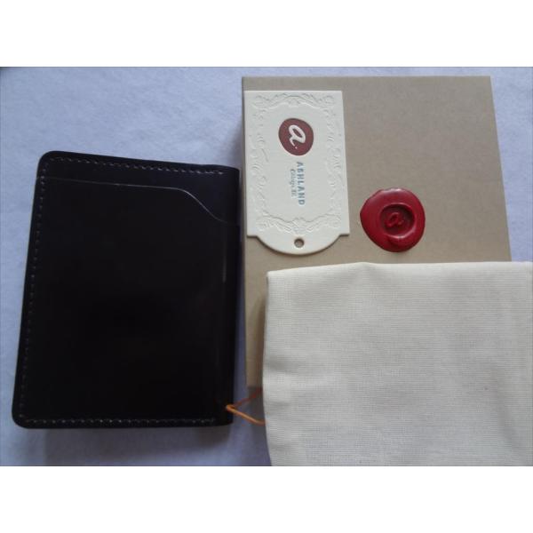 Ashland ホーウィン Horween コードバン 財布 黒 ブラック Fat Herbie S...