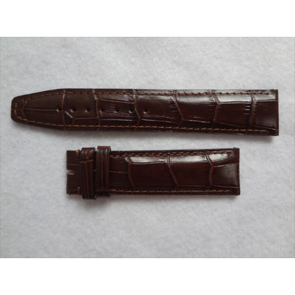 IWCポルトギーゼ クロノグラフ用レザーベルト 20mm 茶 茶色 ブラウン 腕時計バンド