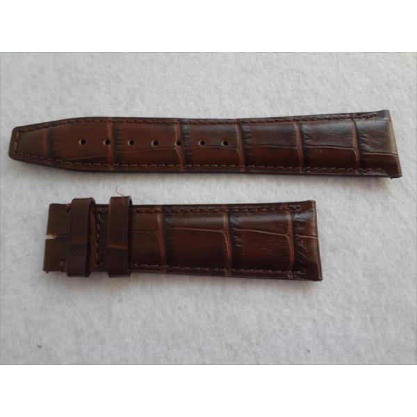 IWC 22mm ポルトギーゼ クロノグラフ用 レザーベルト 茶 茶色 ブラウン 腕時計バンド
