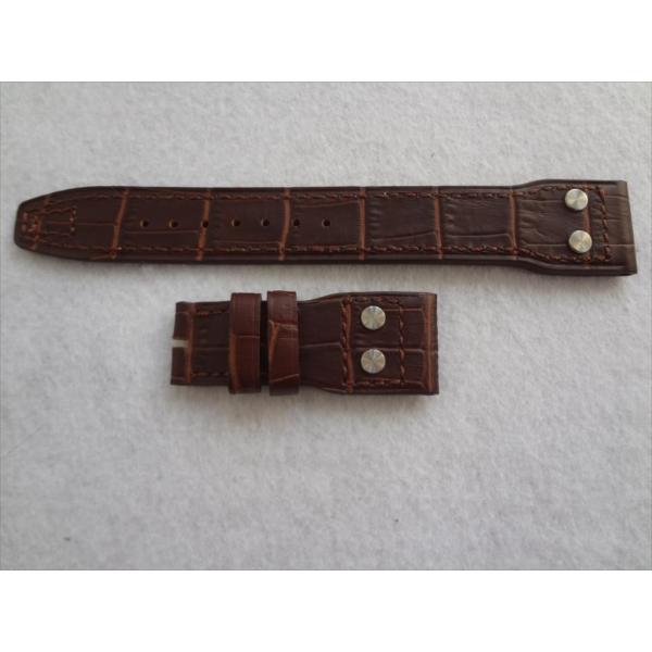IWC ビッグパイロット BIg PILOT 用 22mm 腕時計 レザーベルト 時計バンド 茶 茶...