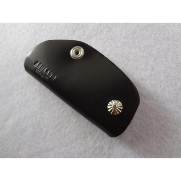 Ashland ホーウィン Horween Shell コードバン Cordovan キーケース 黒...