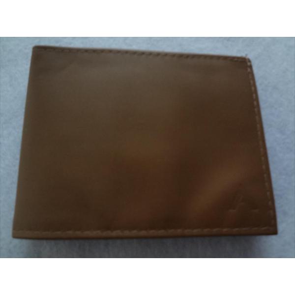 ALL-ETT 極薄財布 カード 札入れ Leather Sport Wallet 茶色(キャメル)...