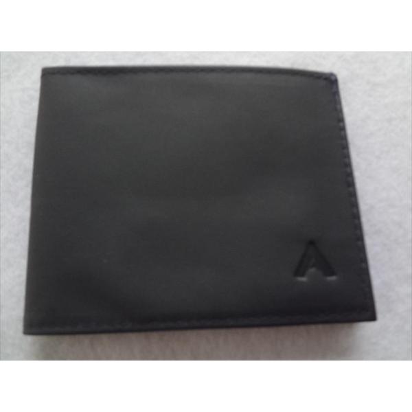 ALL-ETT 極薄財布 カード 札入れ Leather Sport Wallet ネイビー Nav...