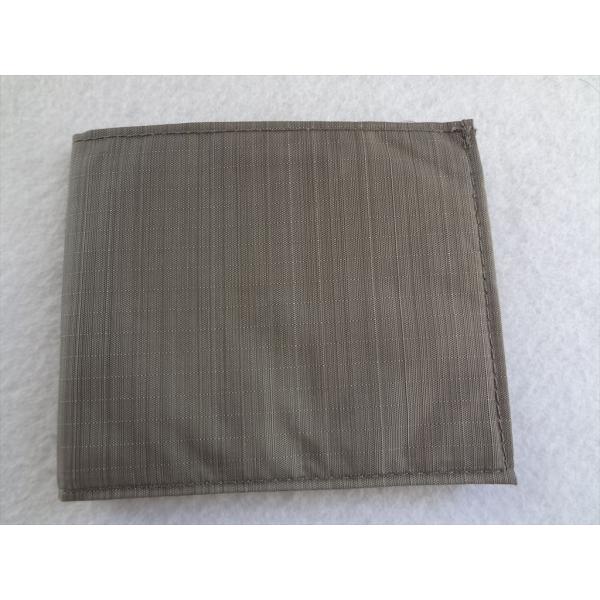 ALL-ETT 極薄財布 カード 札入れ Nylon ID Wallet 茶(Pebble Brow...