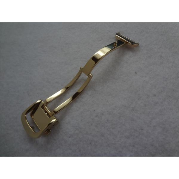 Seiko 純正 SADT016 3B51-0AL0用 尾錠幅 16mm Dバックル ゴールド色 腕...