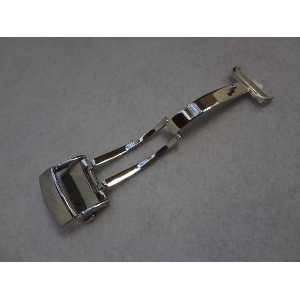 Seiko 純正 8B82-0AF0 レザーベルト用 Dバックル 尾錠幅 18mm シルバー色 B2...