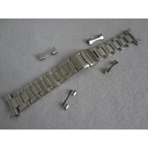 Bear 腕時計バンド 20mm,22mm,24mmステンレスベルト 艶消しシルバーSolid St...