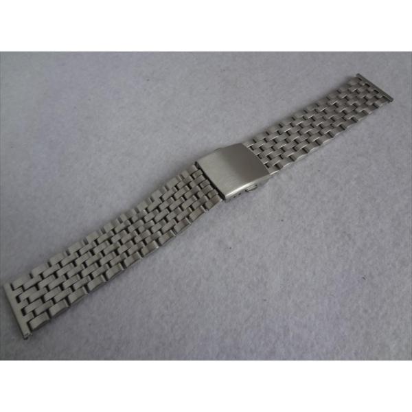 Bear 腕時計バンド 22mm ステンレスベルト 7連 艶消しシルバーElegant Stainl...