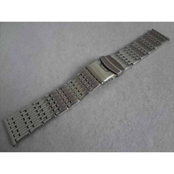 Bear 11連 腕時計バンド 24mm ベルト 艶消しシルバー色 Elegant Solid Lo...