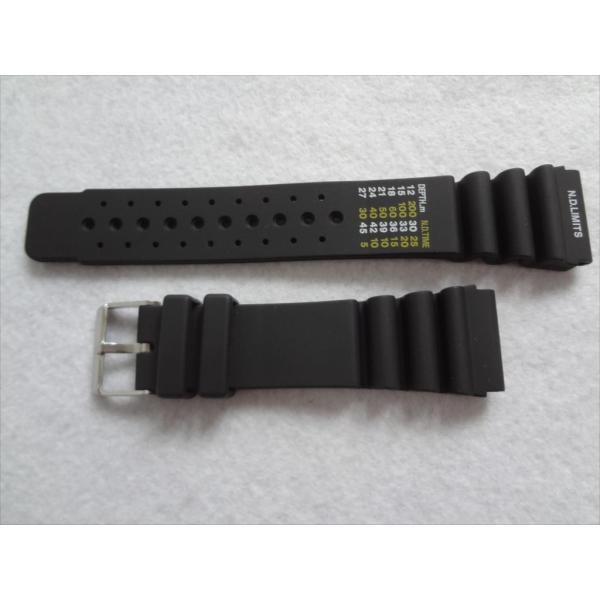 腕時計バンド Citizenのプロマスター Promaster に対応  ベルト 24mm 黒  ブ...