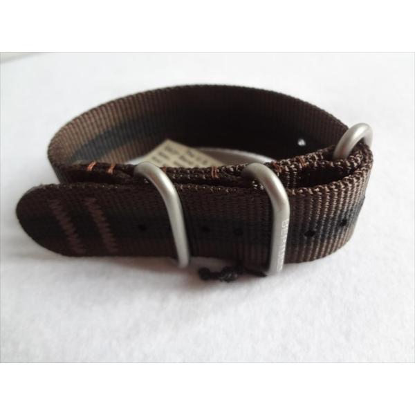 BERTUCCIベルトゥッチ腕時計ベルトNATOタイプ 22mm バンド 黒 茶