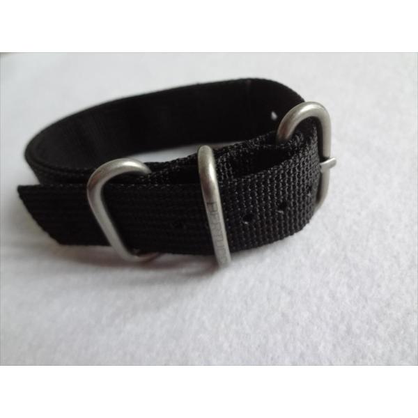 BERTUCCIベルトゥッチ腕時計バンドNATOタイプベルト 19mm 黒色 ブラック