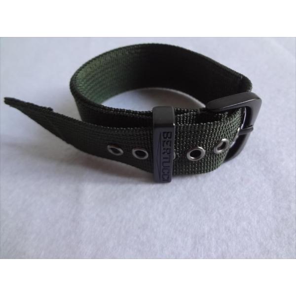 BERTUCCIベルトゥッチ腕時計バンドNATOタイプ 22mmベルト 緑 ダークグリーン Dark...