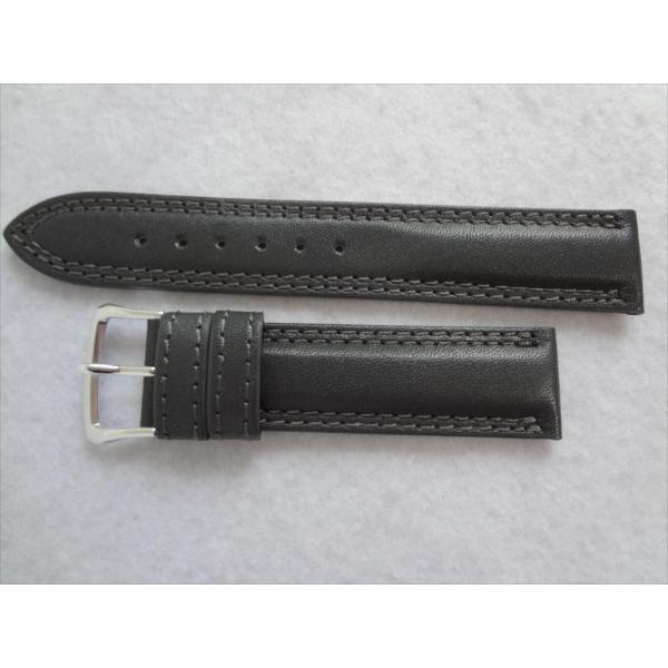 腕時計ベルト20mmカーフレザーバンド灰色グレー日本製 Citizen等用
