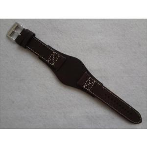 Fossil フォッシル 純正 ベルト CH2599 用 22mm 台座タイプ レザーバンド 茶 ブラウン