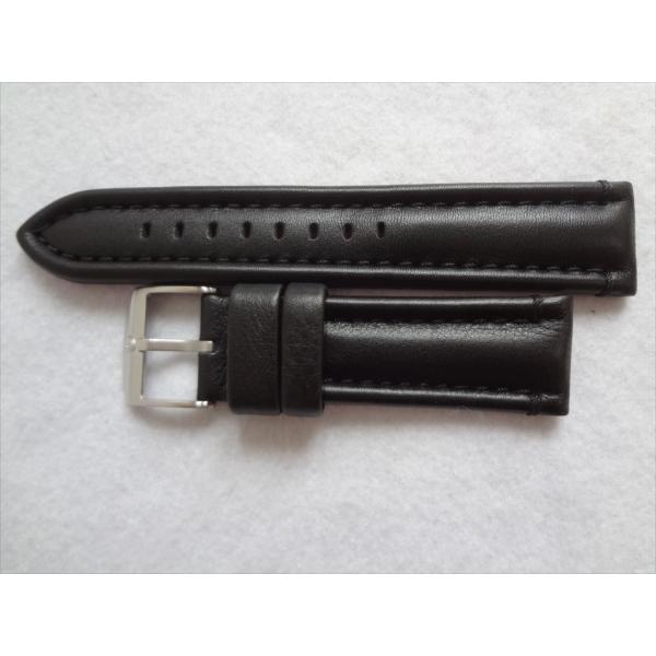 Luminox純正レザーバンド6251,6501 用 腕時計ベルト 24mm 黒/赤