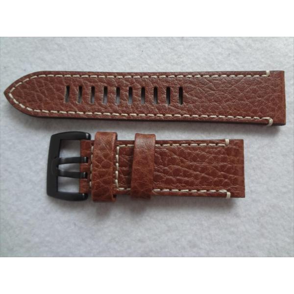 Luminox 純正 レザーバンド 1867 用 26mm 腕時計 ベルト 茶 茶色 ブラウン