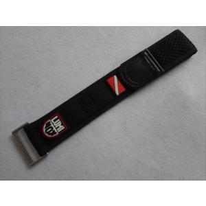 Luminox純正バンド22mmスコットキャセル3054等ベルト/ベルクロ赤