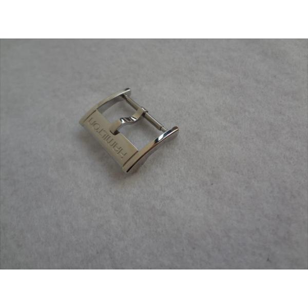 Hamiltonハミルトン純正レザーベルト用バックル尾錠16mm ロゴ有